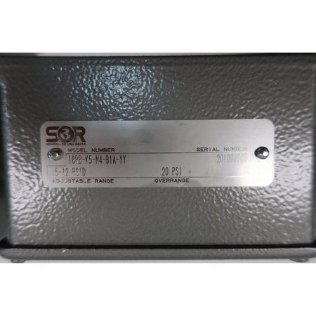 Sor 0.5-12Psi Pressure Switch 18RB-K5-N4-B1A-YY